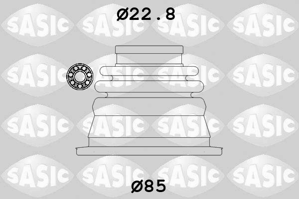Bellow Set, drive shaft - 4003427 SASIC