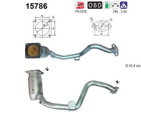 Catalytic Converter - 15786 AS