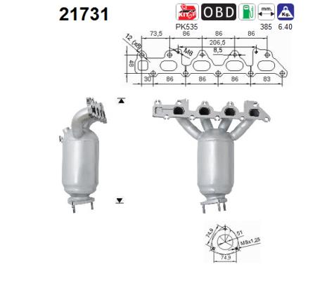 Catalytic Converter - 21731 AS
