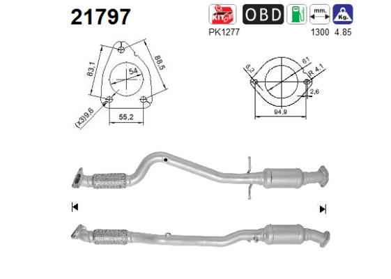 Catalytic Converter - 21797 AS