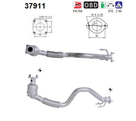 Catalytic Converter - 37911 AS