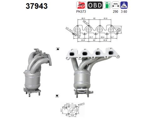 Catalytic Converter - 37943 AS