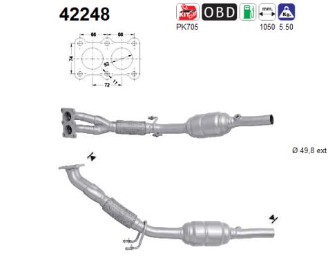 Catalytic Converter - 42248 AS