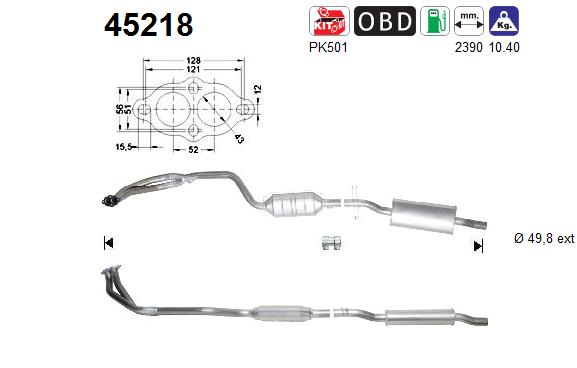 Catalizzatore - 45218 AS