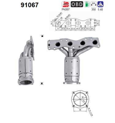 Catalytic Converter - 91067 AS