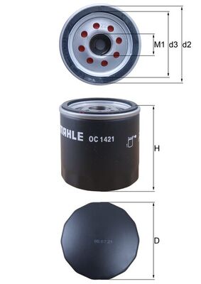 Ölfilter - OC 1421 MAHLE