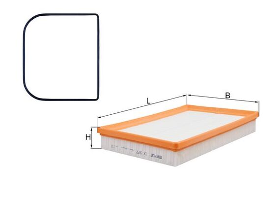 Air Filter - LX 977D MAHLE