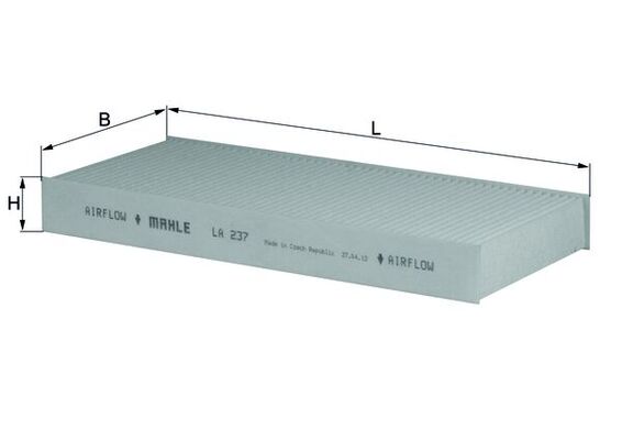 Filter, interior air - LA 237 MAHLE