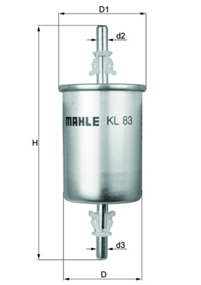 Fuel filter - KL 83 MAHLE