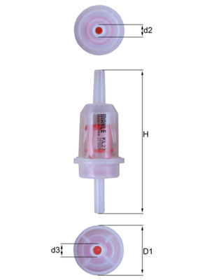 Fuel filter - KL 23 MAHLE