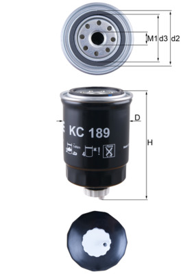 Kraftstofffilter - KC 189 MAHLE