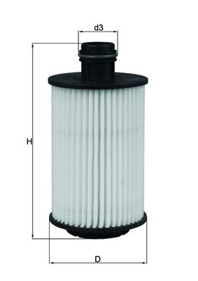 Oil Filter - OX 1012D MAHLE
