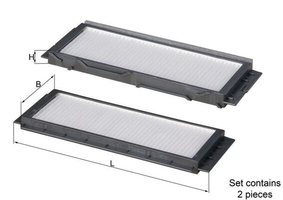 Filtro, Aria abitacolo - LA 501/S MAHLE