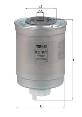 kuro filtras - KC 109 MAHLE