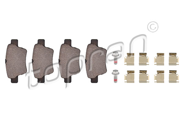 Brake Pad Set, disc brake - 721 246 TOPRAN