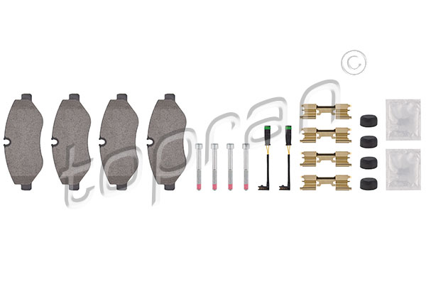 Brake Pad Set, disc brake - 111 655 TOPRAN