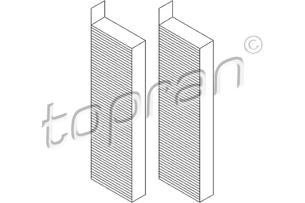 filtrų rinkinys, kabinos oras - 722 261 TOPRAN