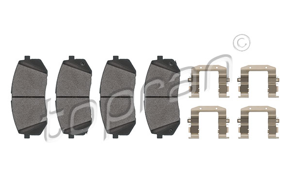 Brake Pad Set, disc brake - 821 164 TOPRAN