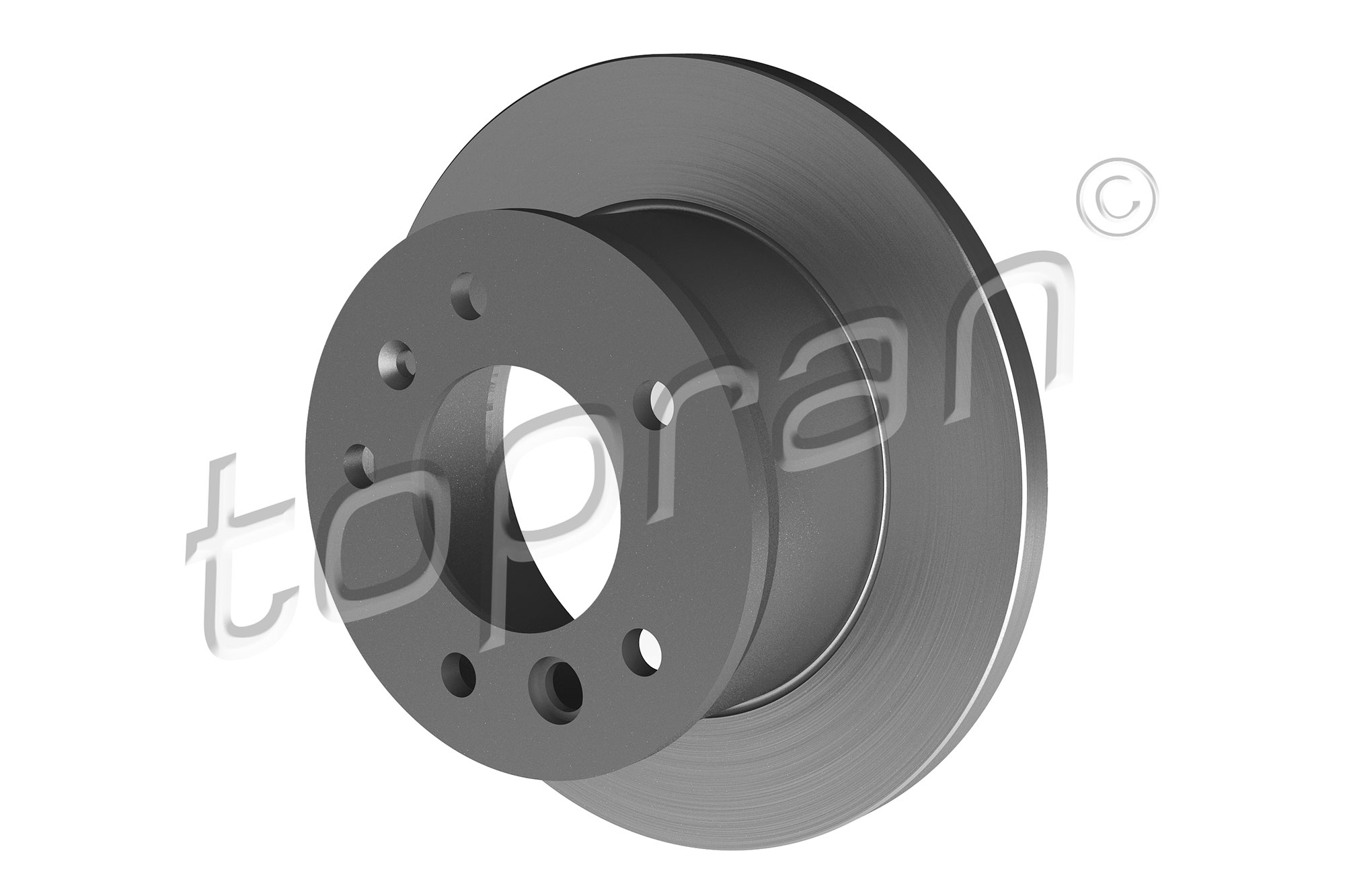 Brake Disc - 107 689 TOPRAN