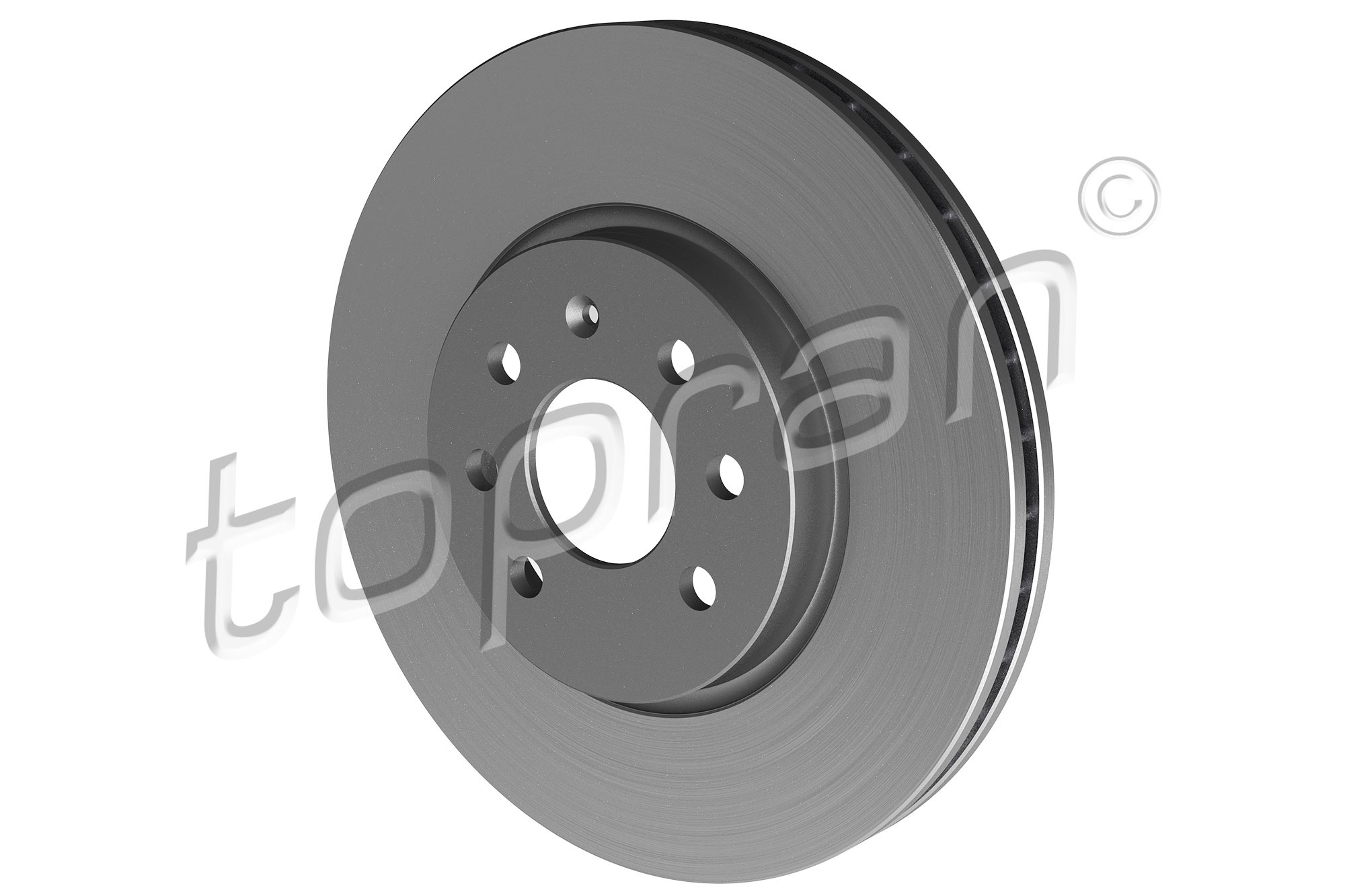 Brake Disc - 206 858 TOPRAN