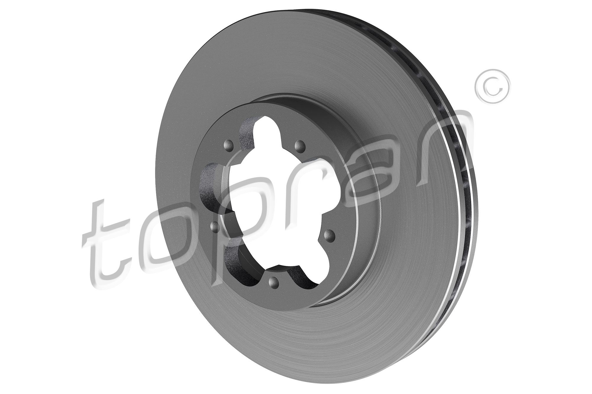 Brake Disc - 303 972 TOPRAN