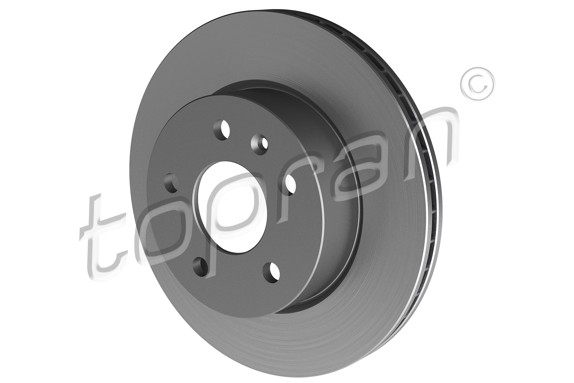 Brake Disc - 400 857 TOPRAN