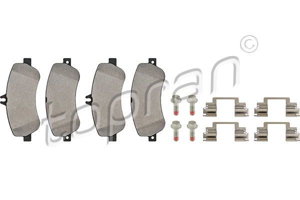 Brake Pad Set, disc brake - 408 057 TOPRAN