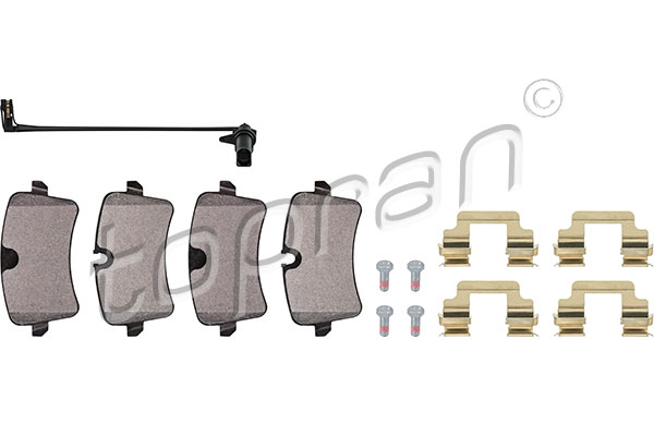 Brake Pad Set, disc brake - 115 178 TOPRAN