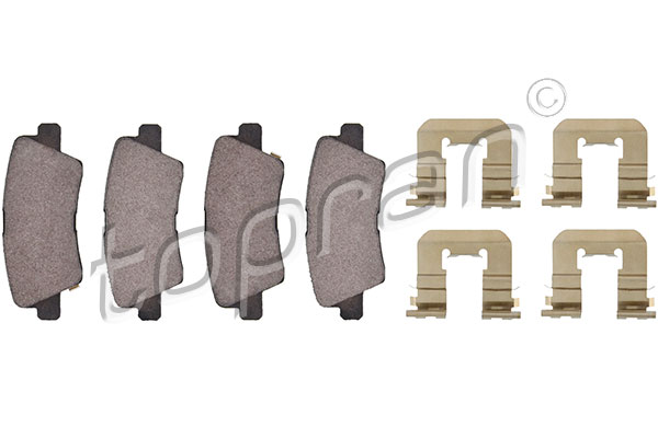 Brake Pad Set, disc brake - 821 149 TOPRAN
