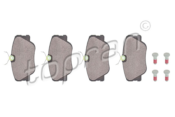 Brake Pad Set, disc brake - 400 422 TOPRAN