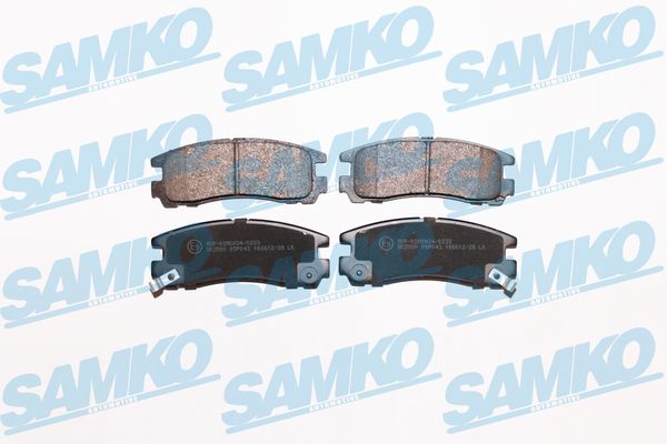 Комплект тормозных колодок, дисковый тормоз - 5SP043 SAMKO
