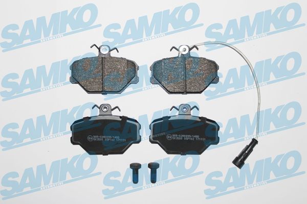 stabdžių trinkelių rinkinys, diskinis stabdys - 5SP102 SAMKO
