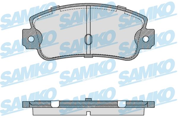 stabdžių trinkelių rinkinys, diskinis stabdys - 5SP106 SAMKO