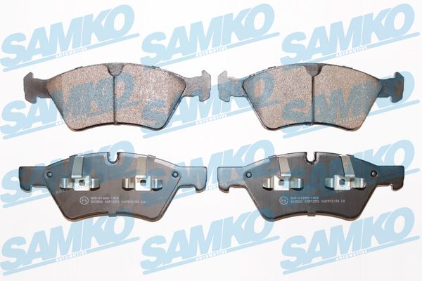 Комплект тормозных колодок, дисковый тормоз - 5SP1253 SAMKO