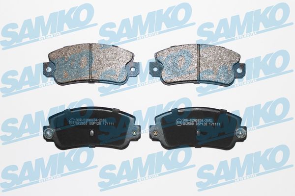 Комплект тормозных колодок, дисковый тормоз - 5SP128 SAMKO