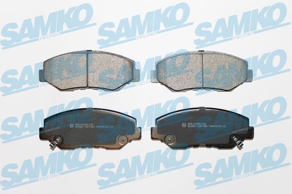 Brake Pad Set, disc brake - 5SP1364 SAMKO