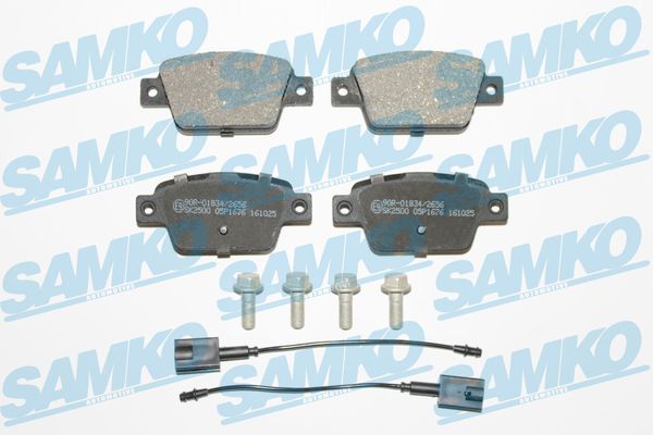 Комплект тормозных колодок, дисковый тормоз - 5SP1676 SAMKO