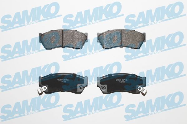 Brake Pad Set, disc brake - 5SP186 SAMKO