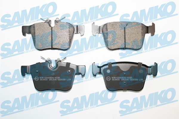 Комплект тормозных колодок, дисковый тормоз - 5SP2028 SAMKO