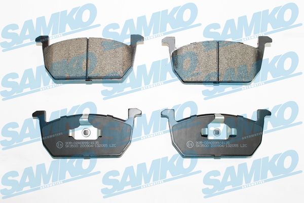 Комплект тормозных колодок, дисковый тормоз - 5SP2055 SAMKO