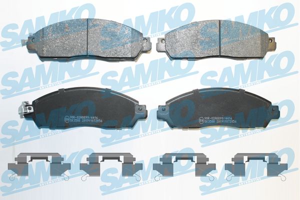 Комплект тормозных колодок, дисковый тормоз - 5SP2056K SAMKO