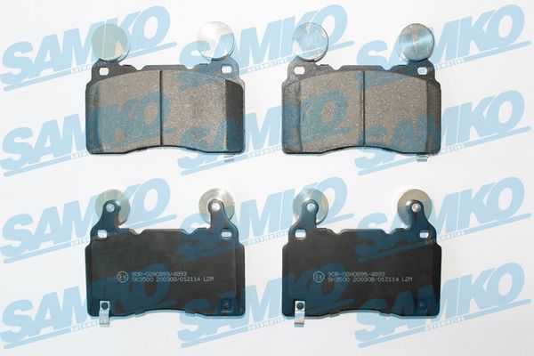 Комплект тормозных колодок, дисковый тормоз - 5SP2114 SAMKO