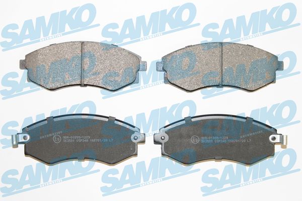 Brake Pad Set, disc brake - 5SP348 SAMKO