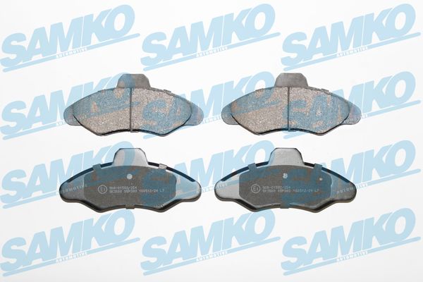Brake Pad Set, disc brake - 5SP383 SAMKO