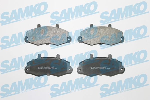 Комплект тормозных колодок, дисковый тормоз - 5SP481 SAMKO