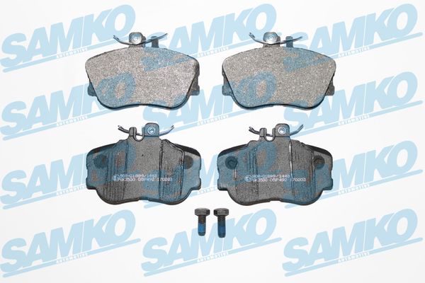 Brake Pad Set, disc brake - 5SP492 SAMKO