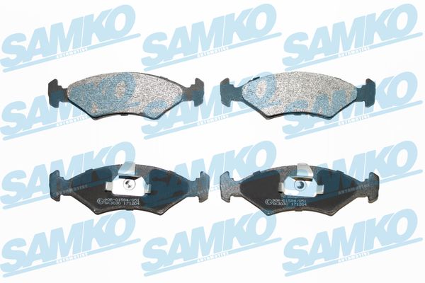 Комплект тормозных колодок, дисковый тормоз - 5SP628 SAMKO
