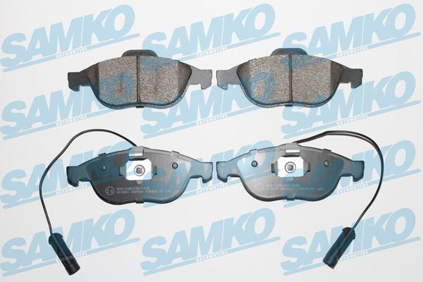 Комплект тормозных колодок, дисковый тормоз - 5SP664 SAMKO