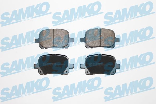 Комплект тормозных колодок, дисковый тормоз - 5SP712 SAMKO