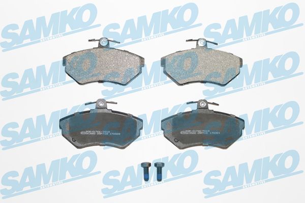 Комплект тормозных колодок, дисковый тормоз - 5SP718 SAMKO